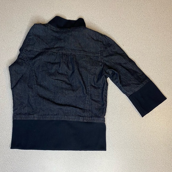 Drama Gold Fitted Jean Jacket - Size Small - Picture 6 of 7